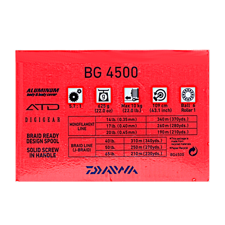 Daiwa BG 4500 Black and Gold Saltwater Spinning Reel BG4500 - NEW  43178927731