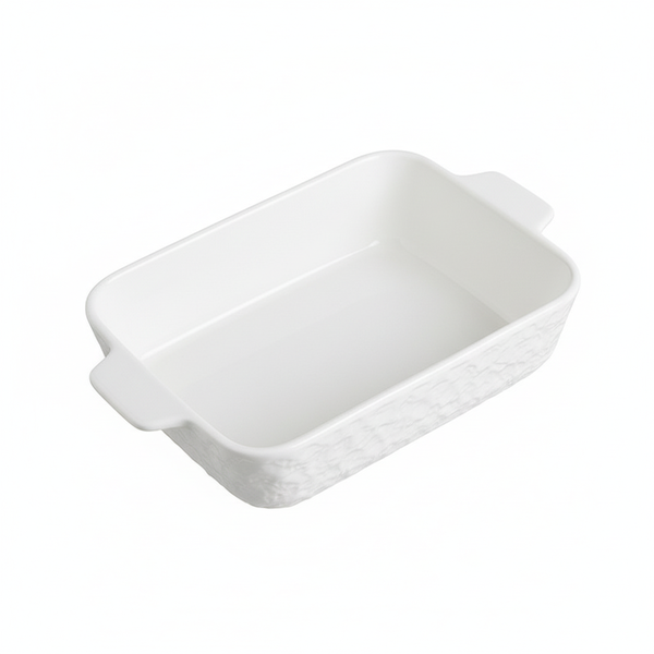 Ceramic Baking Pan 8 Inch - White