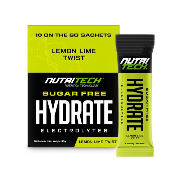 Nutritech Hydrate Electrolytes Lemon Lime twist 10sachets