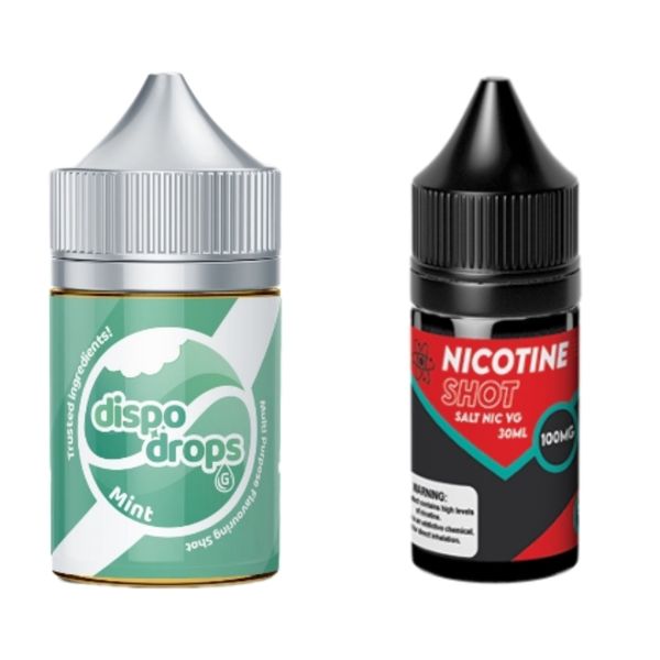 Dispo Drops 60ml Salt/MTL Combo 50MG - Mint