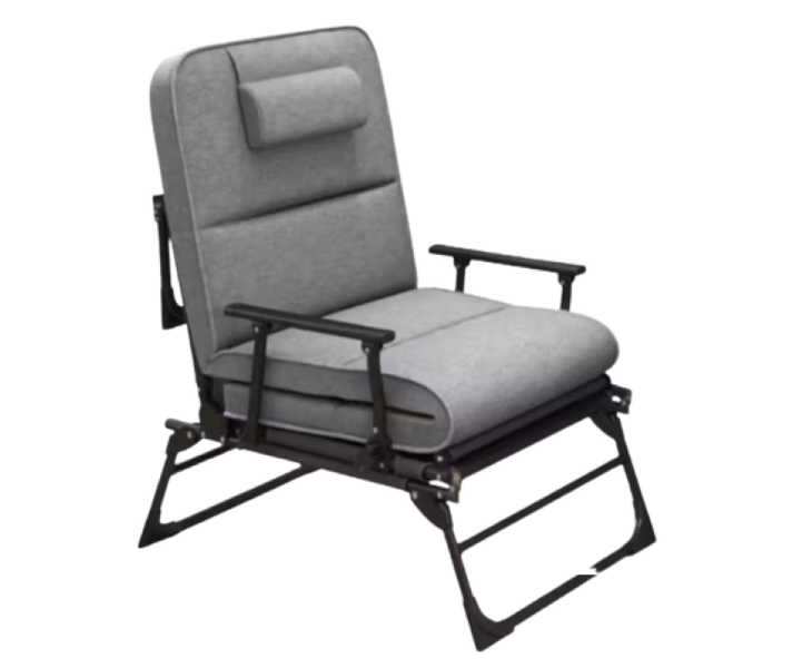 3 in1 Lounge Chair Cot Bed - Mat Folding Bed Mattress and Cushion