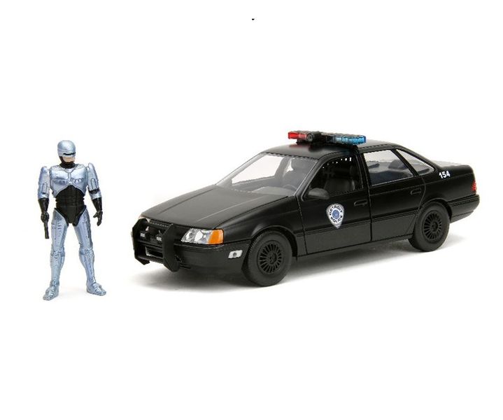 Robocop 1986 Ford Taurus Chrome w/Figure Die-Cast Vehicle