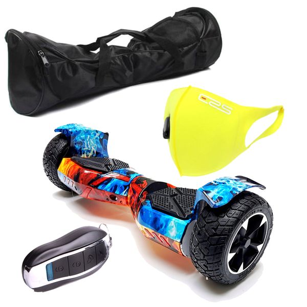 Self Balance Scooter 8.5" Hoverboard-Off-Road-Foglights-Remote-Bag- Inferno