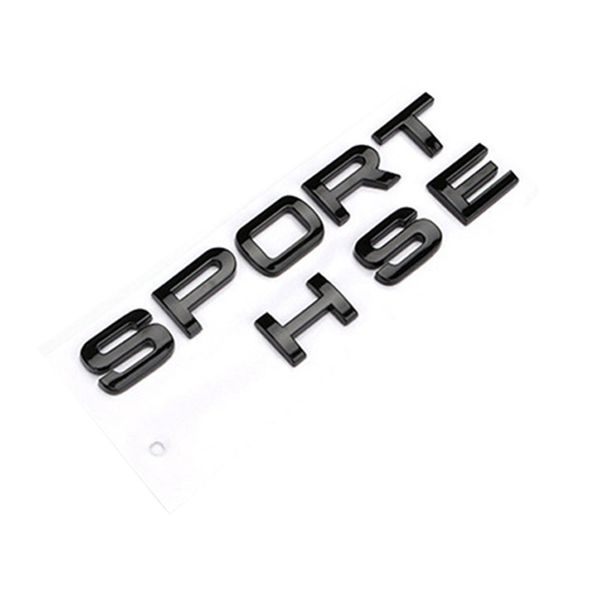 Gloss Black Letters Sport Trunk Nameplate LOGO for