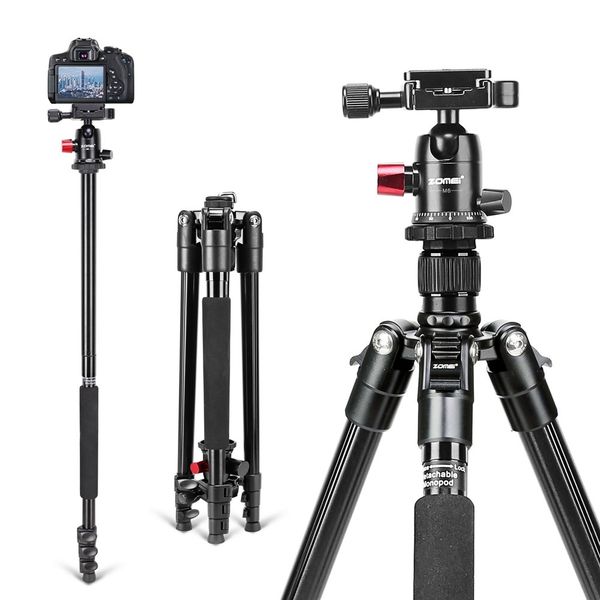 DW Professional Aluminum Alloy Ball Head Lightweight Tripod 161Cm. Zomei-M6