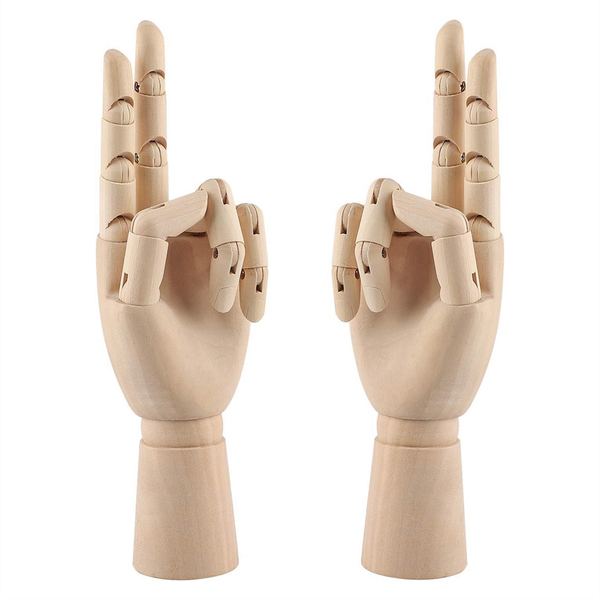 2PCS 12Inch Left &amp; Right Hand Model for Hand Jewelry Display, Decor