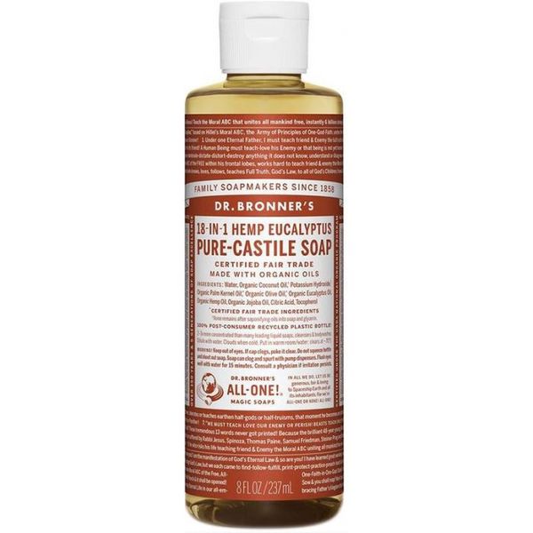 Dr Bronner Eucalyptus Pure-Castile Liquid Soap 237ml