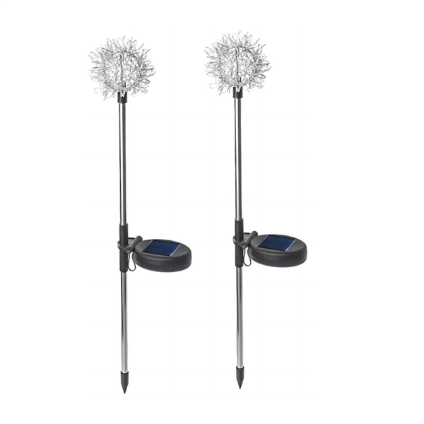 2-Piece Waterproof RGB Solar Garden Lamps