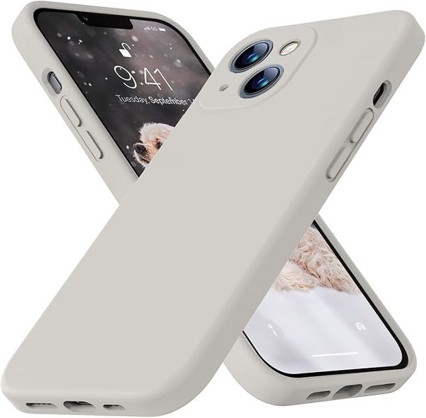 Silicone TPU Plain Simple Phone Cover Compatible with Apple iPhone 15 Case