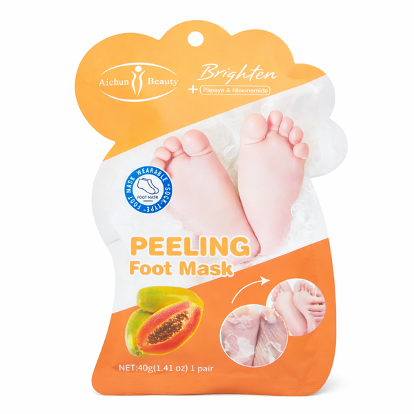 Peeling Foot Mask - Papaya &amp; Niacinamide Exfoliating Foot Mask Socks