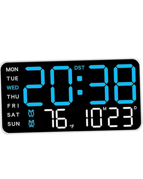MagiDeal Digital LED Alarm Clock - Dual Alarm, Dimmable Display, Blue Light