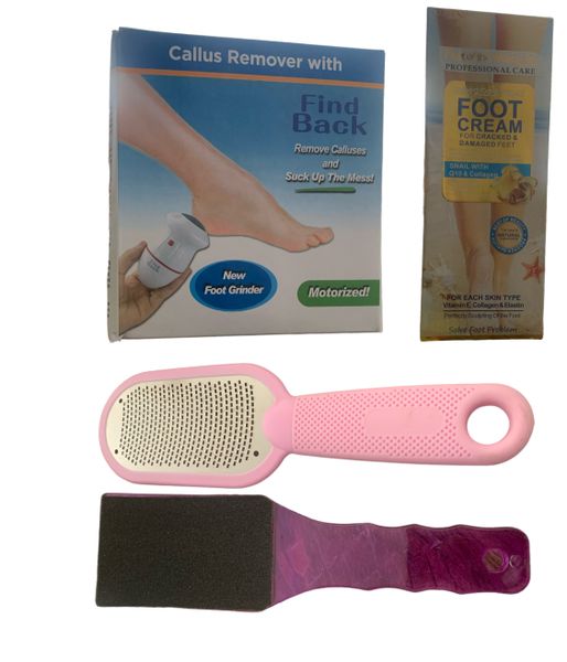 Callus Remover, File and Foot Cream