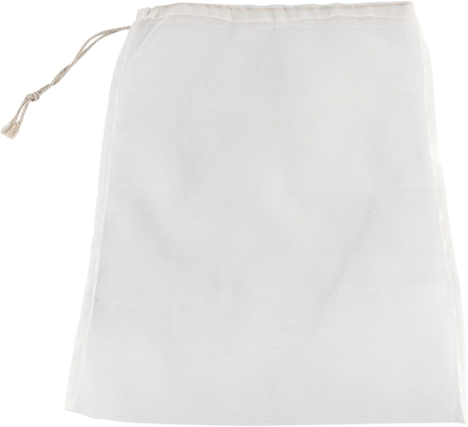 Reusable, fine mesh gauze bag, used to filter juice, coffee, yogurt, tea