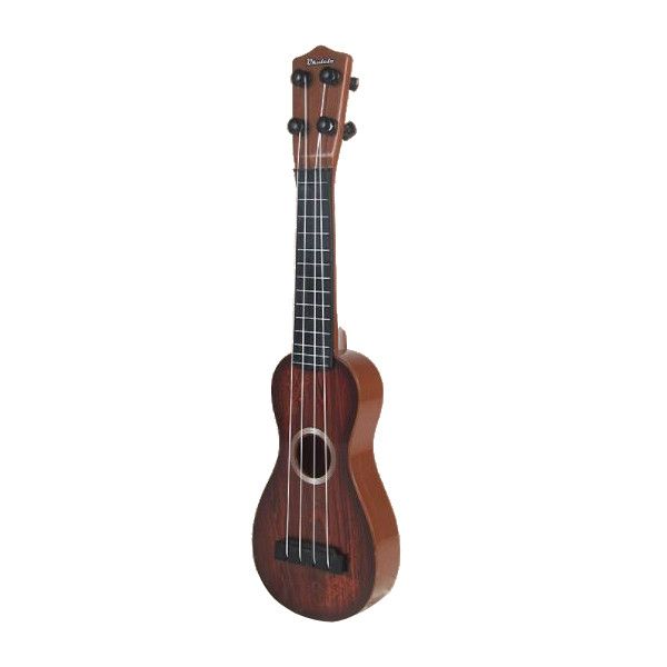 Olive Tree - Children Toy Ukulele (Mini Guitar) Figure 8 Shape - Brown Wood