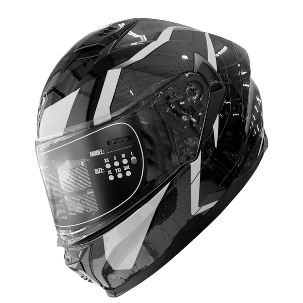YOHE 985SV Black/Grey/White 13#A Helmet