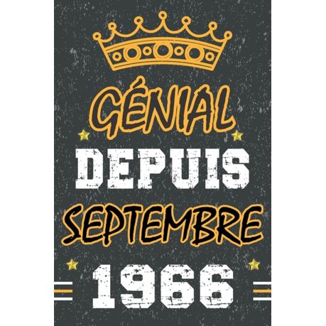 G Nial Depuis Septembre 1966 Joyeux Anniversaire 55 Ans Id E Cadeau Personnalis Pour Homme Et Femme Fille Gar On Soeur Frere Ado Cahier Buy Online In South Africa Takealot Com