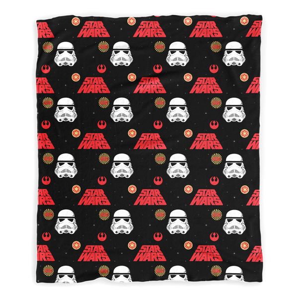 Star Wars Little Trooper Black Minky Blanket