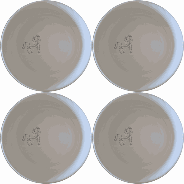 Chinese Year Fire Horse Bowl Set of 4