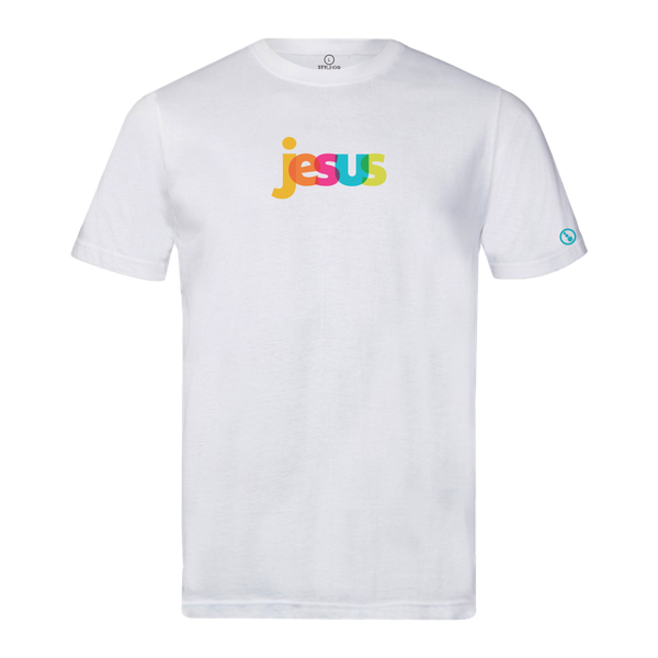 Christian T-Shirt - Colourful Jesus