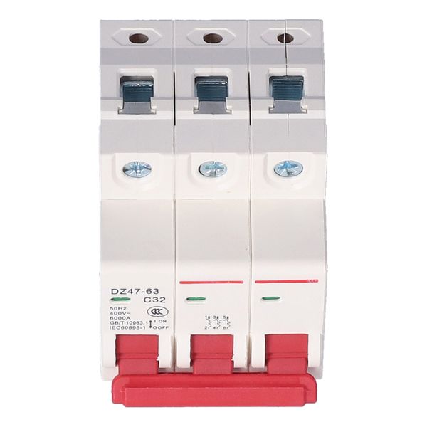 Circuit Breaker 32A 3P DZ47-63 for Household AC 400V Rail Mount