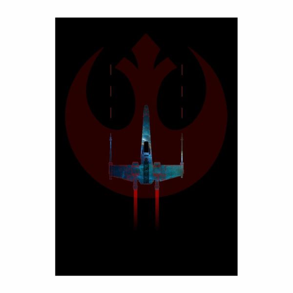 X-Wing And Rebel Symbol Poster - A1
