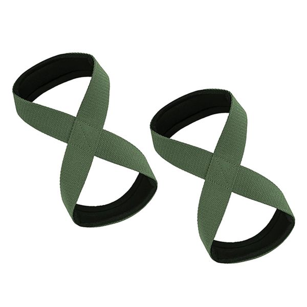 1 Pair Weight Lifting Straps Figure 8,Gym Strap,Padded Cuff Wrist Support