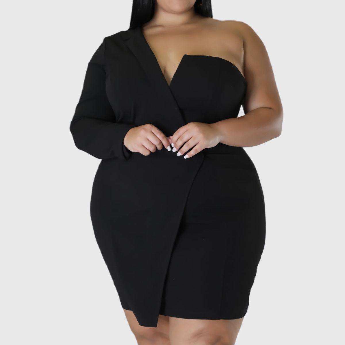 Black dresses plus size near clearance me