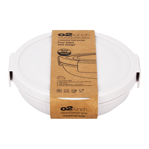 O2 To Go Round Lunch Box 950ml