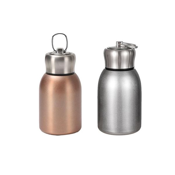 Outdoor portable 304 stainless steel ring thermos bottle-2pcs
