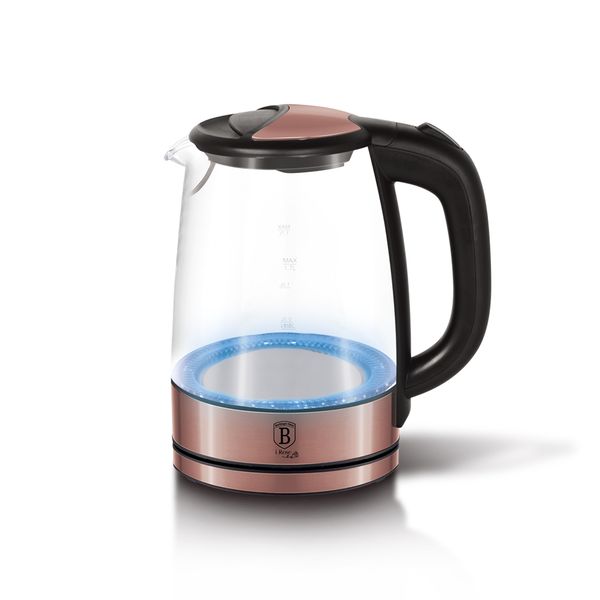 Berlinger Haus 1.7 Litre Electric Glass Kettle - iRose Edition