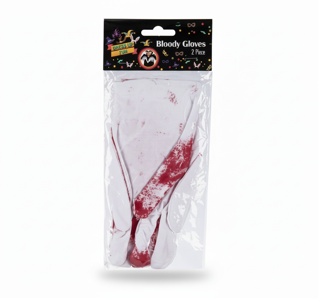 Dress Up Bloody Costume Gloves for Halloween and Cosplay