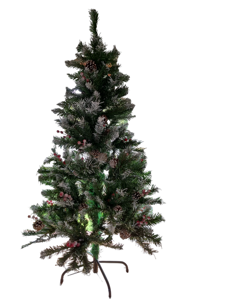 Christmas Tree with Berries &amp; Pine Cones
