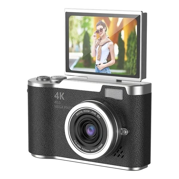 4K HD Digital Camera 2.4 Flip Screen 8X Zoom Anti Shake