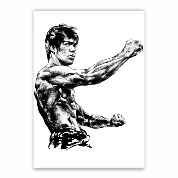 Bruce Lee Drawing Poster - A1 | Shop Today. Get it Tomorrow! | takealot.com