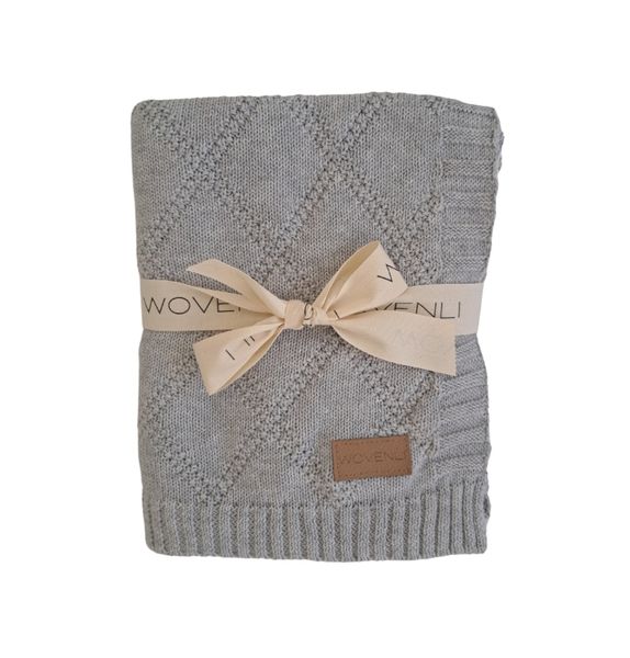 Knitted baby blanket