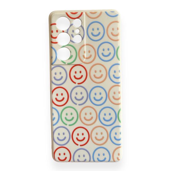 AMA Smile Pattern Silicon Case For Samsung Galaxy S21 Ultra