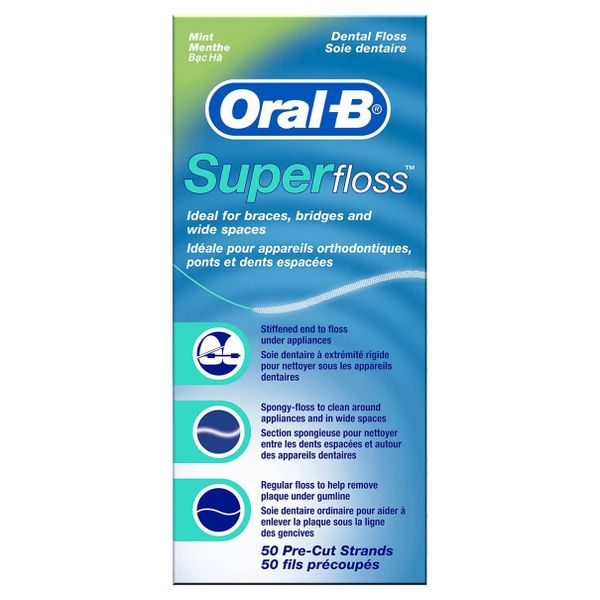 Oral-B Superfloss Dental Floss 50 Pieces (Parallel Import)