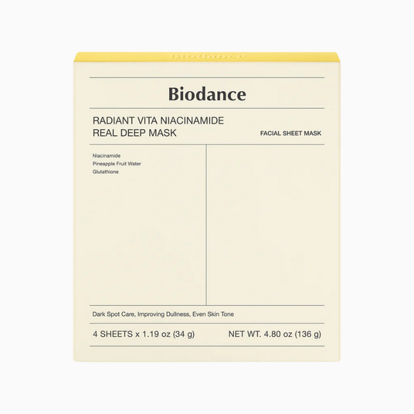 Biodance Radiant Vita Niacinamide Real Deep Mask 4's