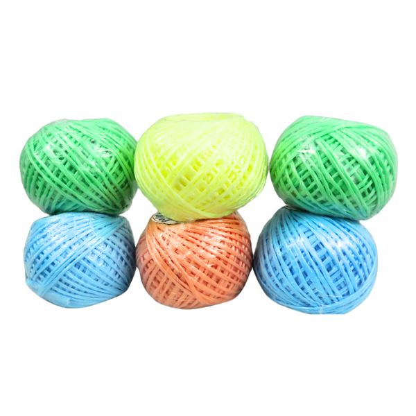 Polytwine Colorerd ball 6x50g (colours may vary) Twine