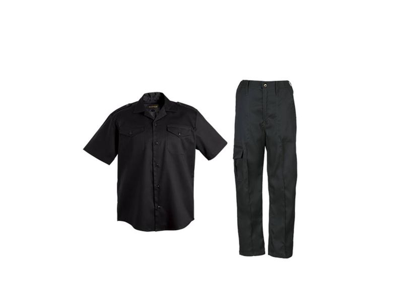 Security Guard Black Uniform Set