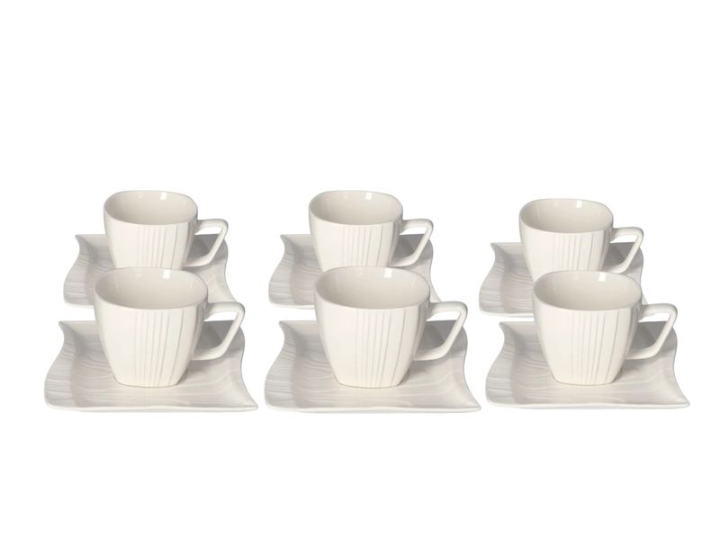 Water Wave Design Cup &amp; Saucer
