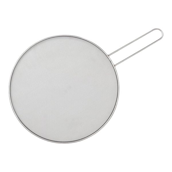 Splatter Screen 25cm Round Stainless Steel Handle