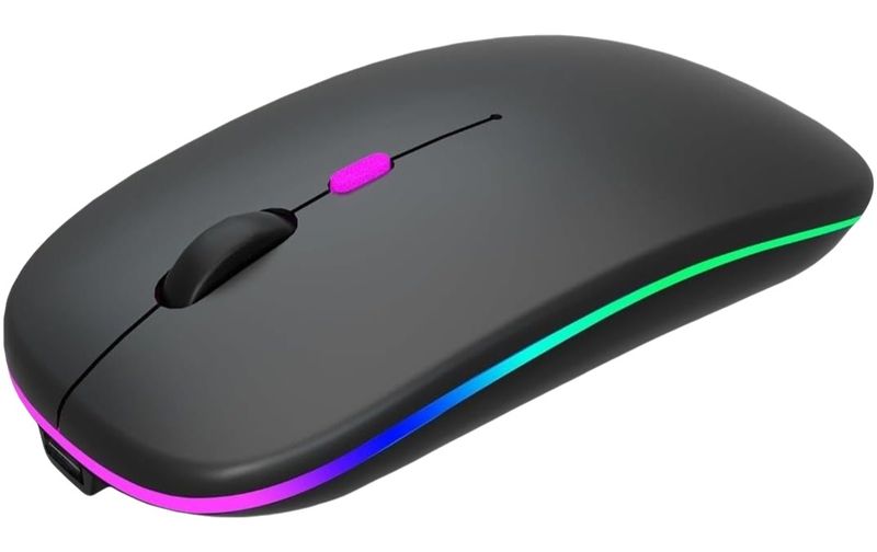 Wireless Mouse Rechargeable, Silent, Dual Mode Bluetooth 5.2 USB