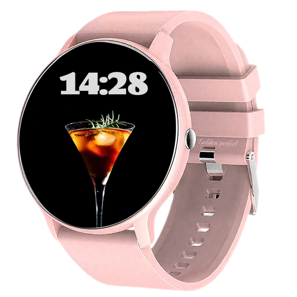 Golden Perfect Women's Sports Smartwatch - Minimal Modern Fitness Style