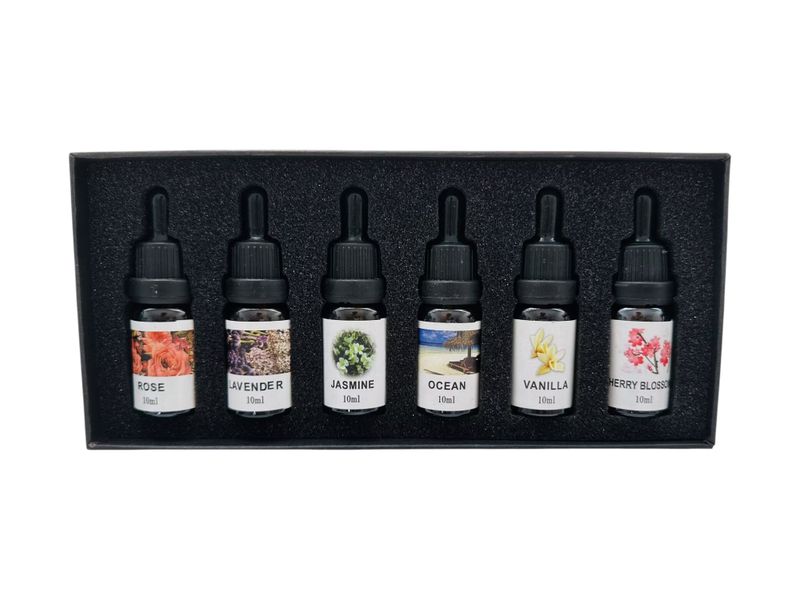 Essential Oils Set 6 x 10ml - Rose, Lavender &amp; More
