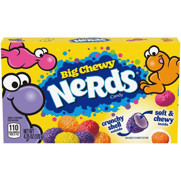 Nerds Big Chewy Sweets Theater Box Snack - Pack 2