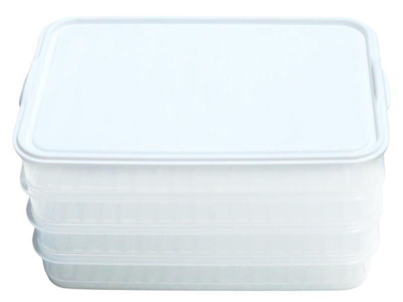 Excellent Houseware 4-Layer Storage Box with Click Lid - 750ML per Layer