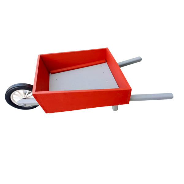 Just For Kids Kiddies Wooden Wheelbarrow - Red