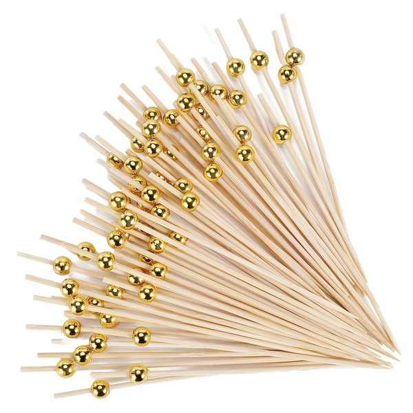 100 Piece Bamboo Cocktail Fancyl Picks, Toothpicks for Appetizers