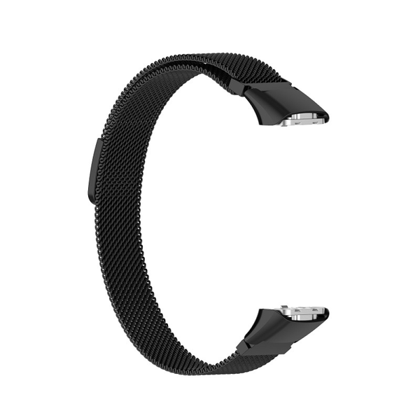 Black Milanese Metal Watch Band Compatible with Samsung Galaxy Fit SM-R370